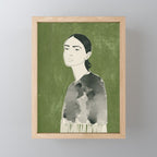 Girl Portrait 2 Mini Art Print Gallery Image 1