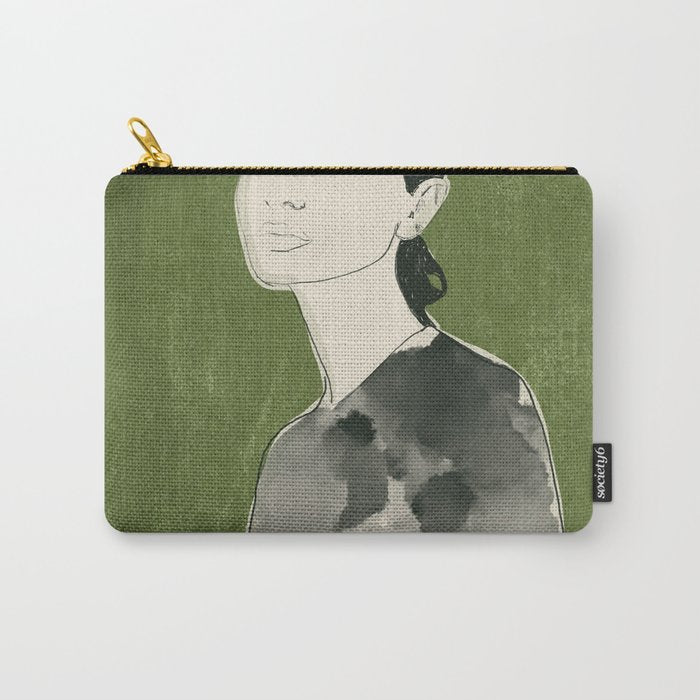 Girl Portrait 2 Carry All Pouch Gallery Image 1