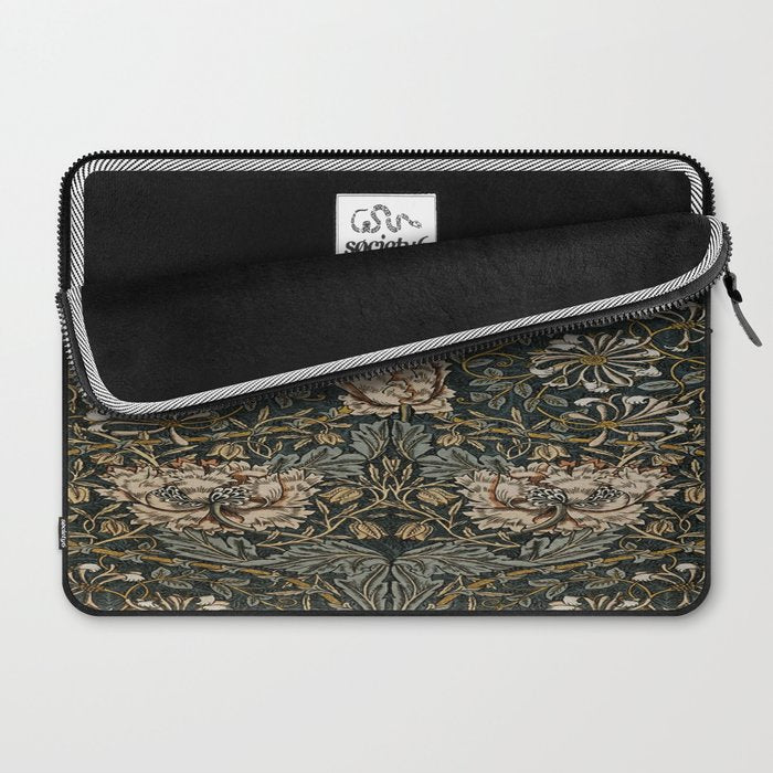 William Morris floral, honeysucklea Laptop Sleeve Gallery Image 2