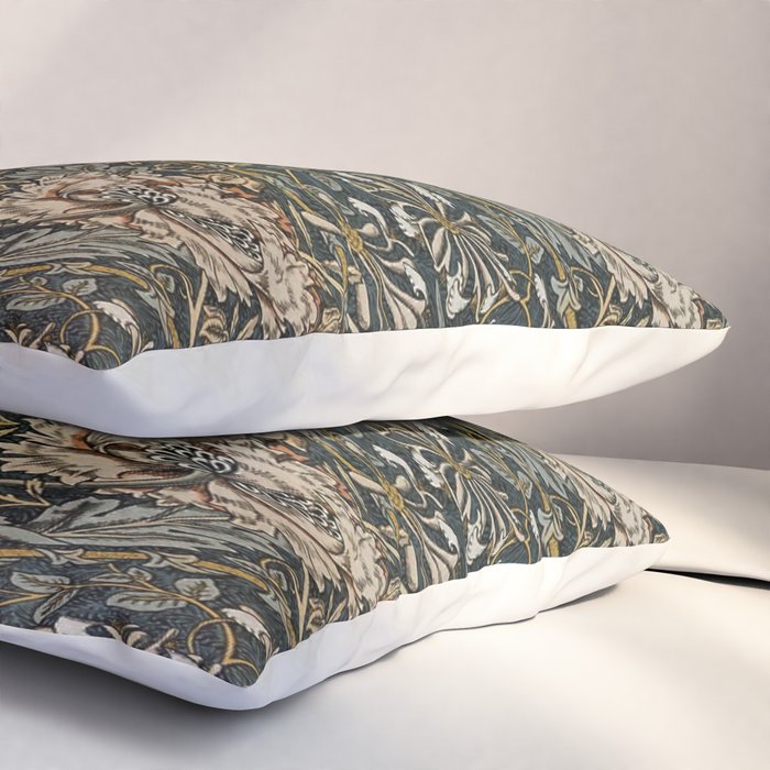 William Morris floral, honeysucklea Pillow Sham Gallery Image 3