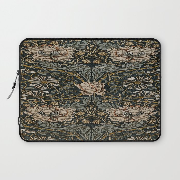 William Morris floral, honeysucklea Laptop Sleeve Gallery Image 1