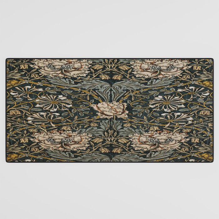 William Morris floral, honeysucklea Desk Mat Gallery Image 3