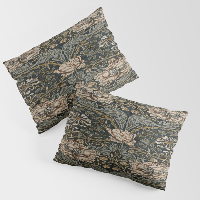 William Morris floral, honeysucklea Pillow Sham Gallery Image 1