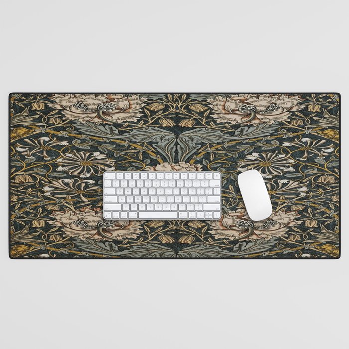 William Morris floral, honeysucklea Desk Mat Gallery Image 1