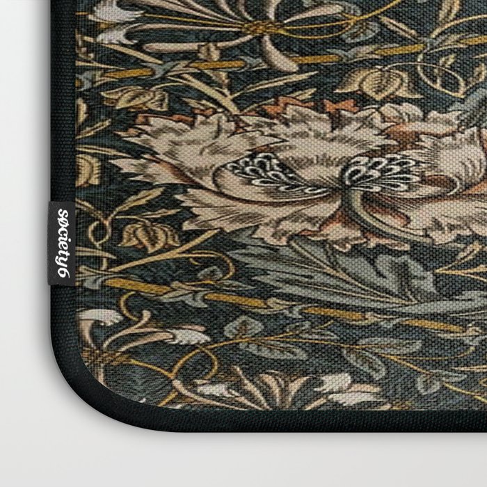 William Morris floral, honeysucklea Laptop Sleeve Gallery Image 3