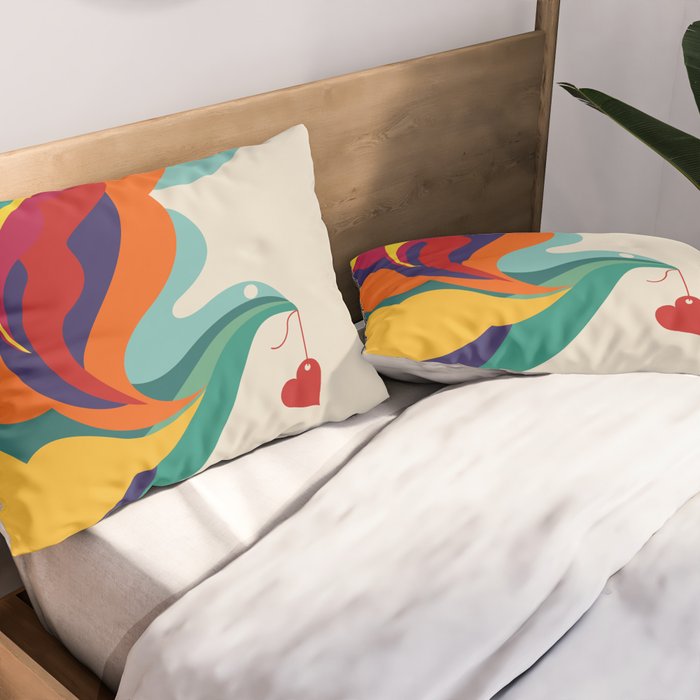 Love Message Pillow Sham Gallery Image 2