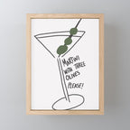 Martini Three Olives Mini Art Print Gallery Image 1