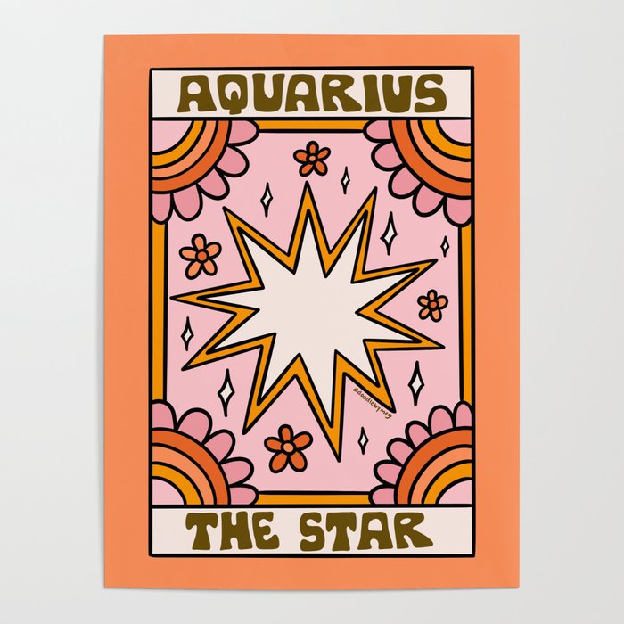 Aquarius Tarot Card Poster Gallery Image 4