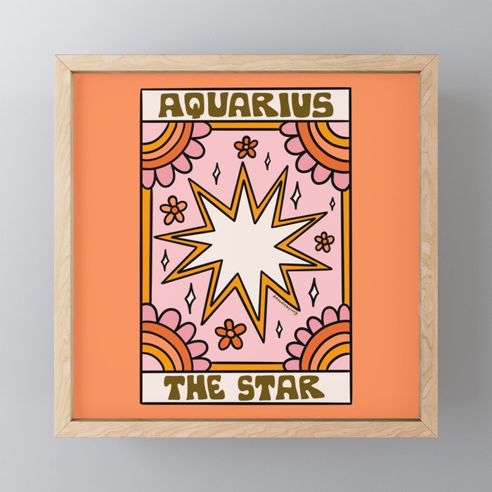 Aquarius Tarot Card Mini Art Print Gallery Image 1