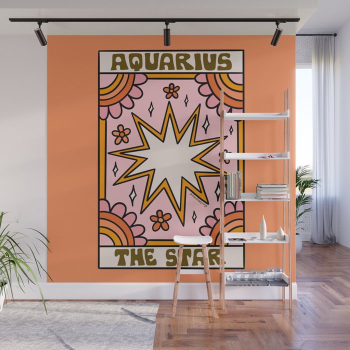 Aquarius Tarot Card Wall Mural Gallery Image 1