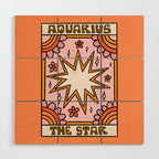 Aquarius Tarot Card Wood Wall Art Gallery Image 1