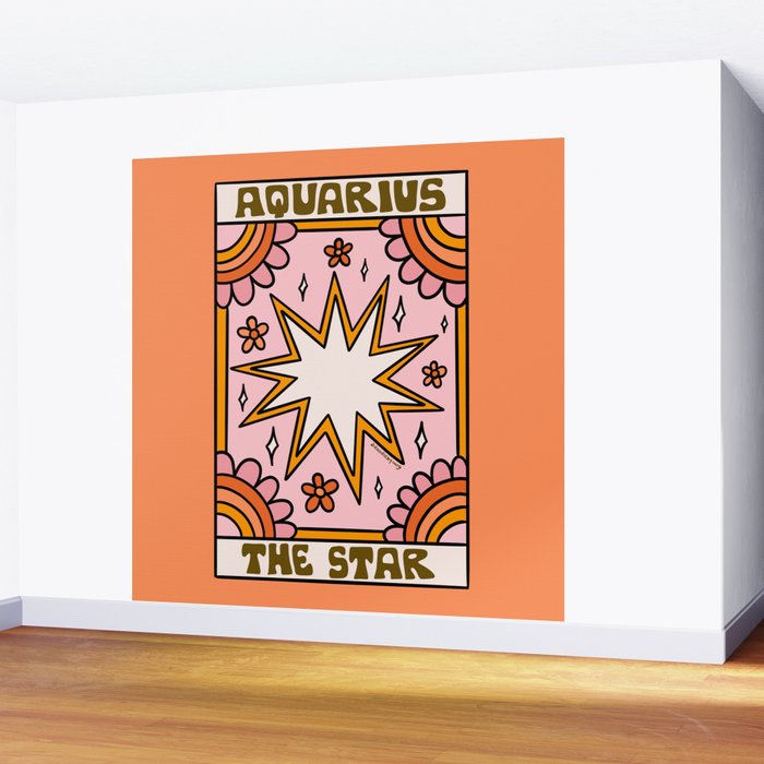 Aquarius Tarot Card Wall Mural Gallery Image 2