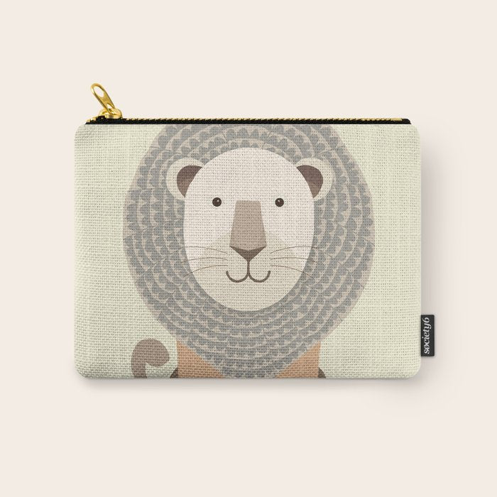 Whimsical Lion Carry All Pouch Gallery Image 1