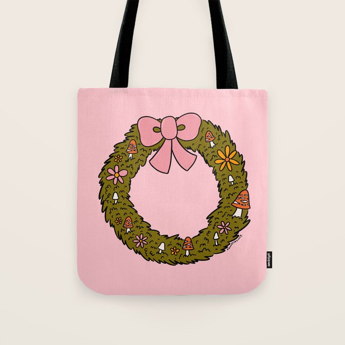 Mushroom Wreath Tote Bag Gallery Image 1