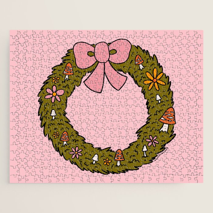Mushroom Wreath Jigsaw Puzzle Gallery Image 1