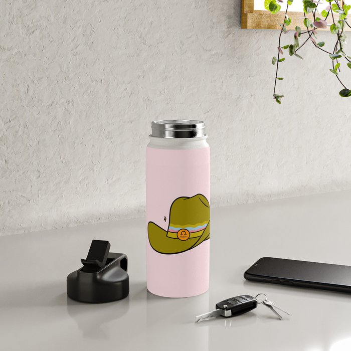 Libra Cowboy Hat Water Bottle Gallery Image 4