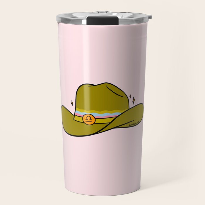 Libra Cowboy Hat Travel Mug Gallery Image 1