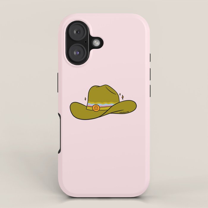 Libra Cowboy Hat iPhone Case Gallery Image 1