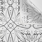 BW starry abstract mosaic B Wall Tapestry Gallery Image 3