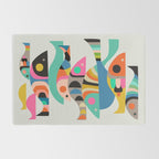 Mid Century fish Rug Gallery Image 2
