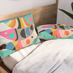 Mid Century fish Pillow Sham Gallery Image 2