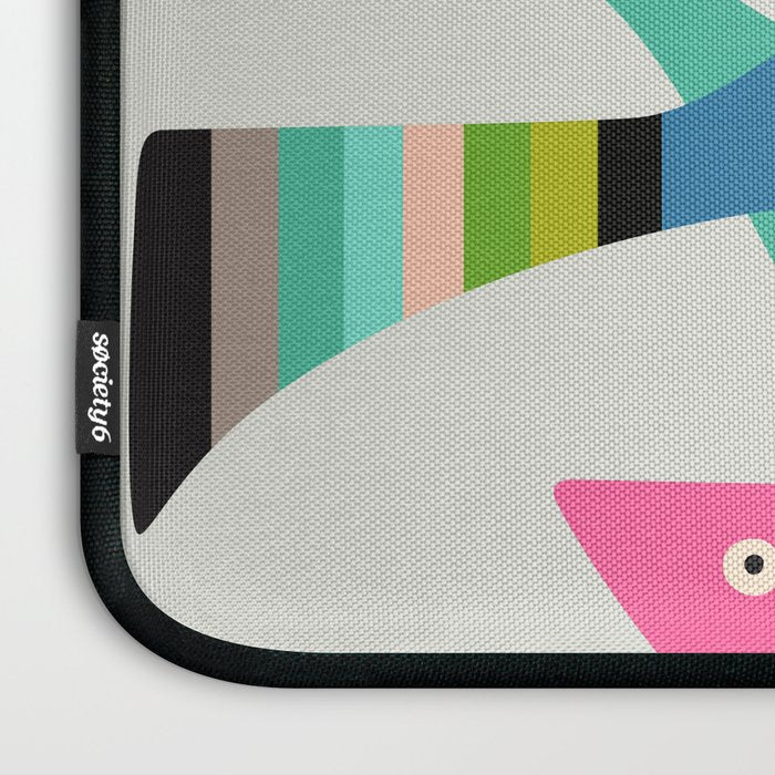 Mid Century fish Laptop Sleeve Gallery Image 3