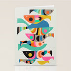 Mid Century fish Stationery Card Gallery Image 2
