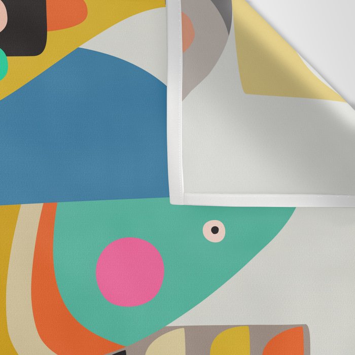 Mid Century fish Wall Tapestry Gallery Image 3