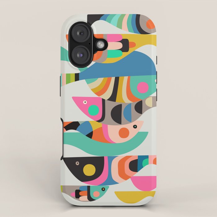 Mid Century fish iPhone Case Gallery Image 1
