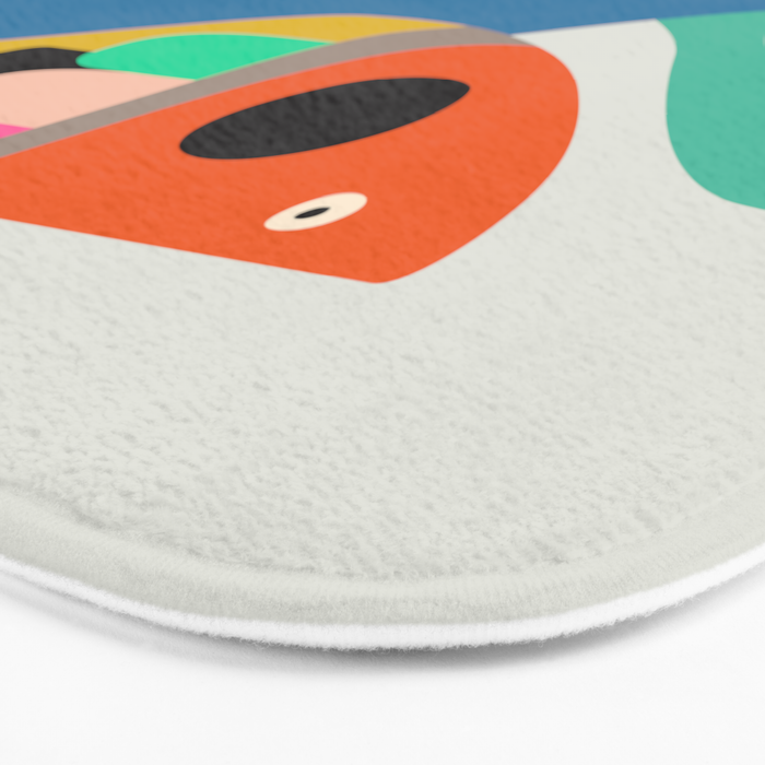 Mid Century fish Bath Mat Gallery Image 3