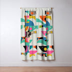 Mid Century fish Window Curtain Gallery Image 3
