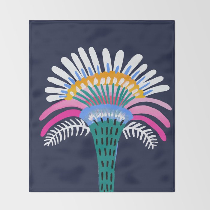 Zelestial Flower Throw Blanket Gallery Image 2