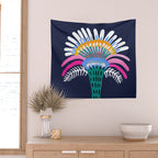 Zelestial Flower Wall Tapestry Gallery Image 2