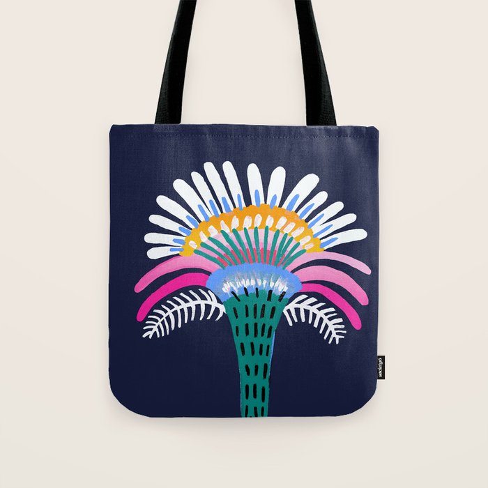 Zelestial Flower Tote Bag Gallery Image 1