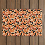 Seamless Citrus Pattern / Oranges Outdoor Rug Gallery Image 1