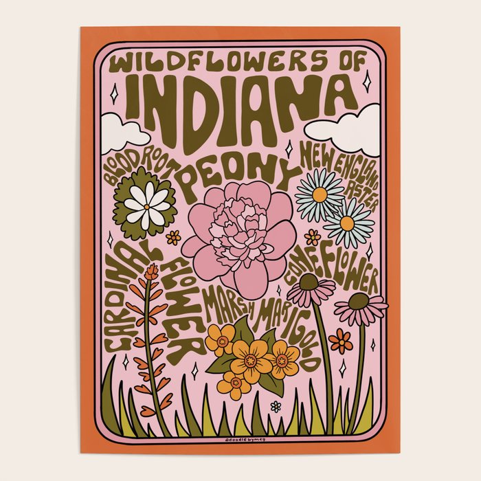 Indiana Wildflowers Poster Gallery Image 4