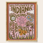 Indiana Wildflowers Serving Tray Gallery Image 1