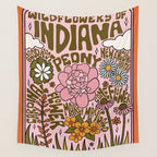 Indiana Wildflowers Wall Tapestry Gallery Image 4