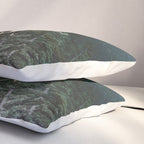 Mountains Compass Milky Way Woods Gold Pillow Sham Gallery Image 3