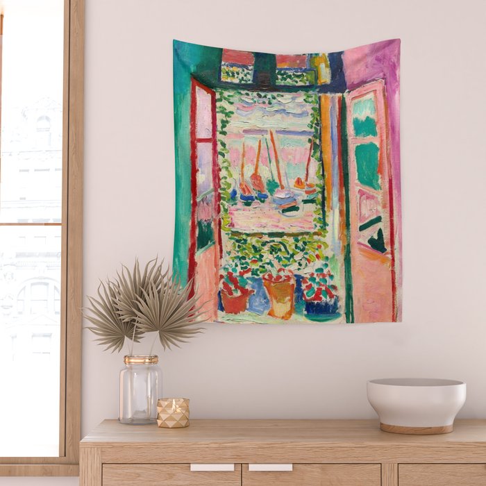 Henri Matisse - The Open Window Wall Tapestry Gallery Image 2
