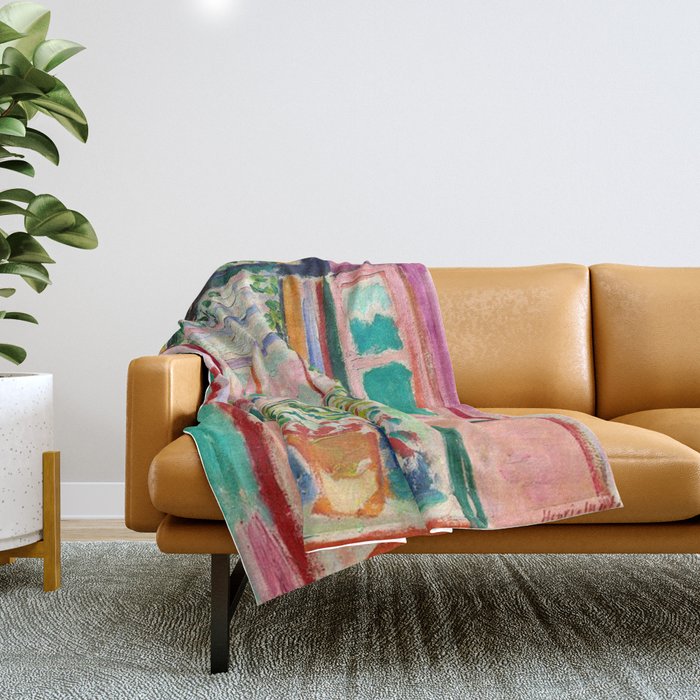 Henri Matisse - The Open Window Throw Blanket Gallery Image 1