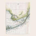 Vintage Map of The Florida Keys (1852) Poster Gallery Image 4
