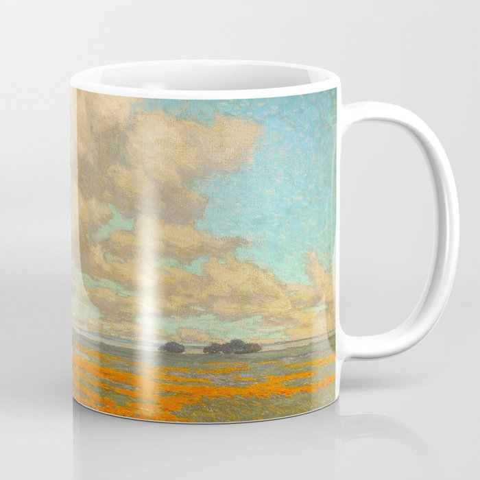 1911 Granville Redmond - A Field of California Poppies Coffee Mug Gallery Image 1