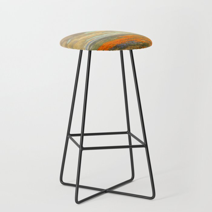 1911 Granville Redmond - A Field of California Poppies Stool Gallery Image 1