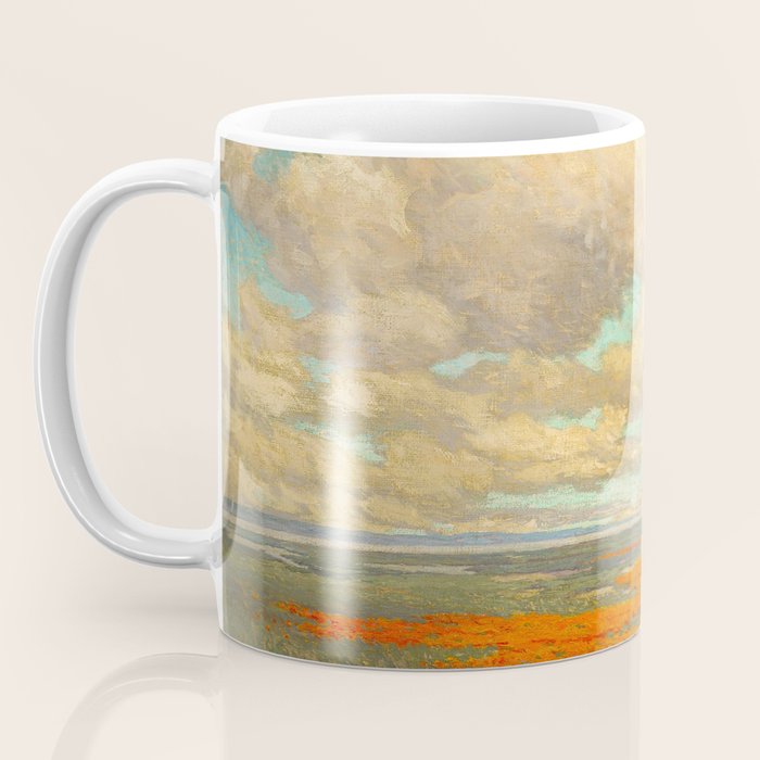 1911 Granville Redmond - A Field of California Poppies Coffee Mug Gallery Image 3