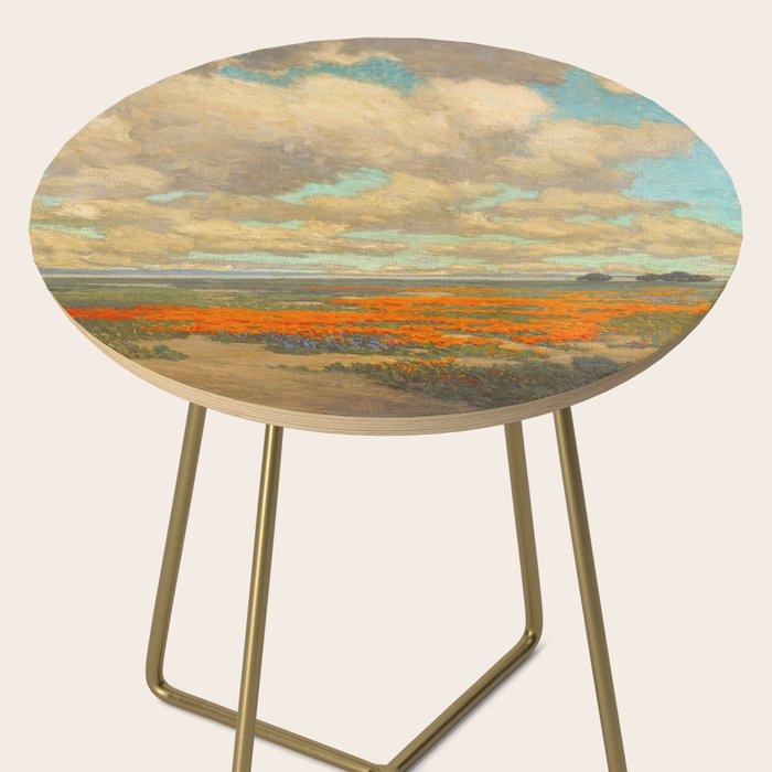 1911 Granville Redmond - A Field of California Poppies Side Table Gallery Image 2