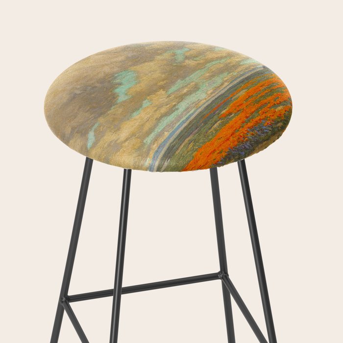 1911 Granville Redmond - A Field of California Poppies Stool Gallery Image 2