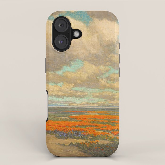 1911 Granville Redmond - A Field of California Poppies iPhone Case Gallery Image 1