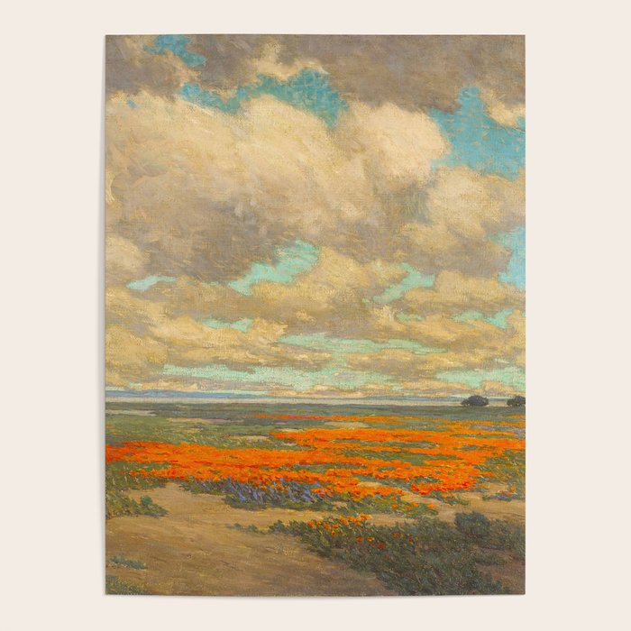 1911 Granville Redmond - A Field of California Poppies Poster Gallery Image 4
