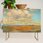 1911 Granville Redmond - A Field of California Poppies Credenza Gallery Image 1